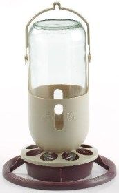 Mangeoire en forme de lampe de mineur pour oiseaux du jardin