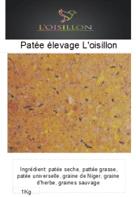 pâtée d'élevage l'oisillon 1 kg
