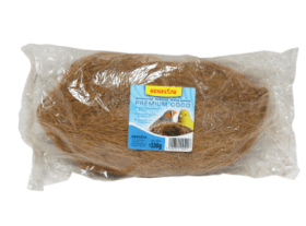 Fibre de coco brune pour oiseaux