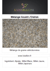 Mélange de graines pour gould de l'Oisillon