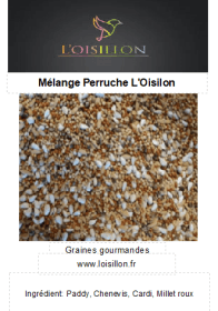 mélange de graines pour perruches de la boutique l'Oisillon