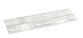 facade de cage double fauna 100X30