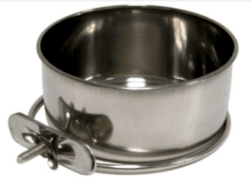 Mangeoire inox avec visse