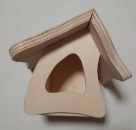 Mangeoire artisanale en bois 