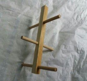 perchoir en bois de 30 cm