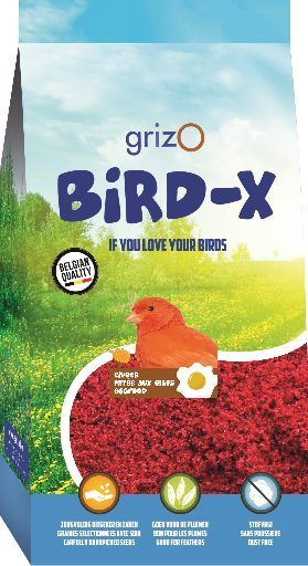 Pâtée d'élevage Bird X Bravo Rouge grasse