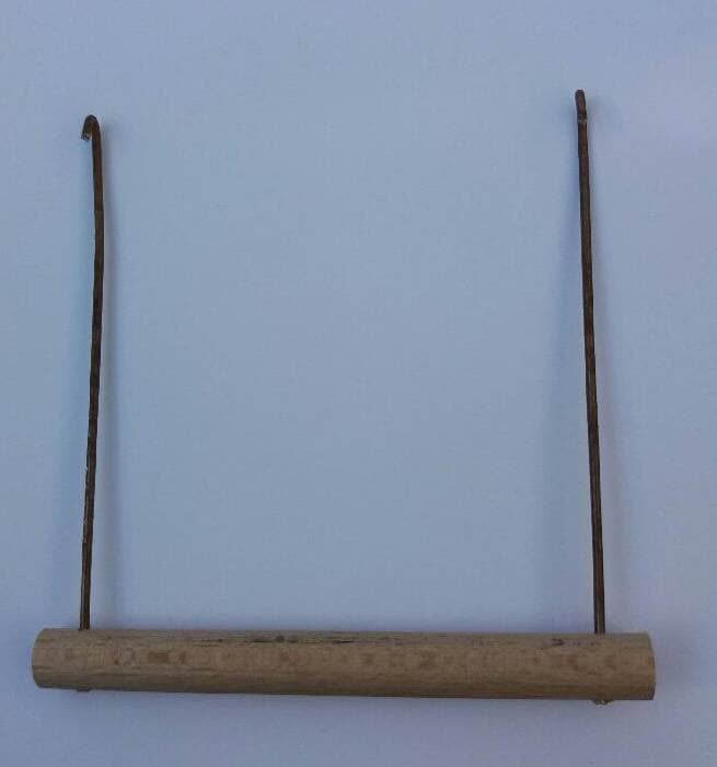 Balançoire simple en bois naturel