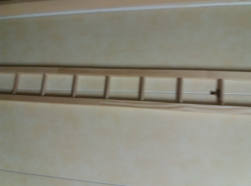 Echelle volière en bois 80 CM