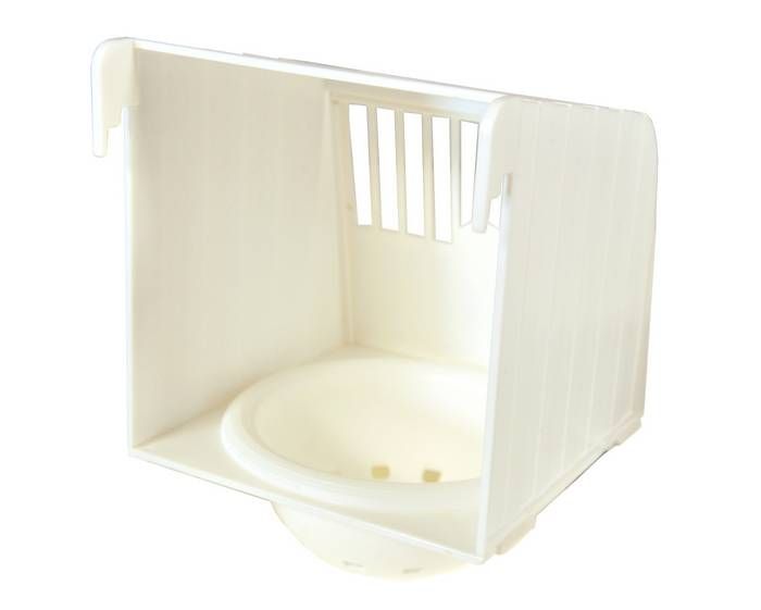 Nichoir avec nid blanc 13x15x12cm